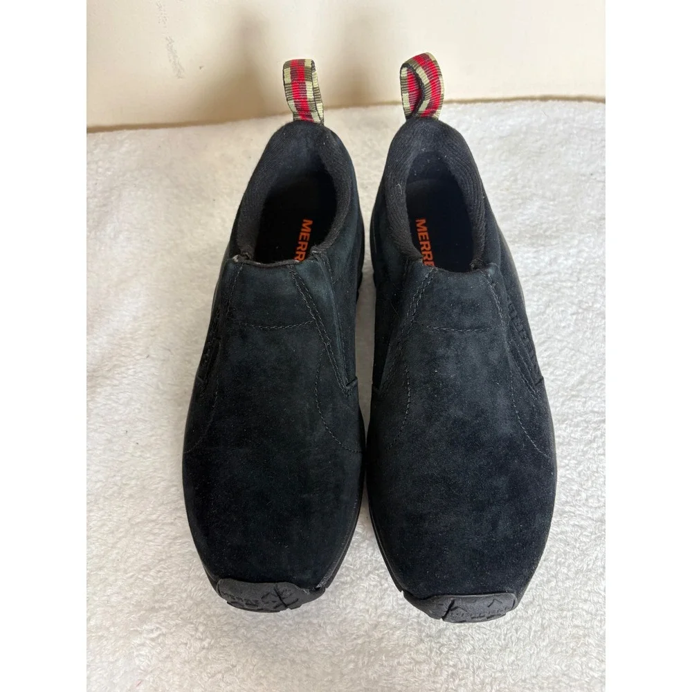 Merrell Jungle Moc Midnight Black Suede Slip On Shoes J60826 Womens 7